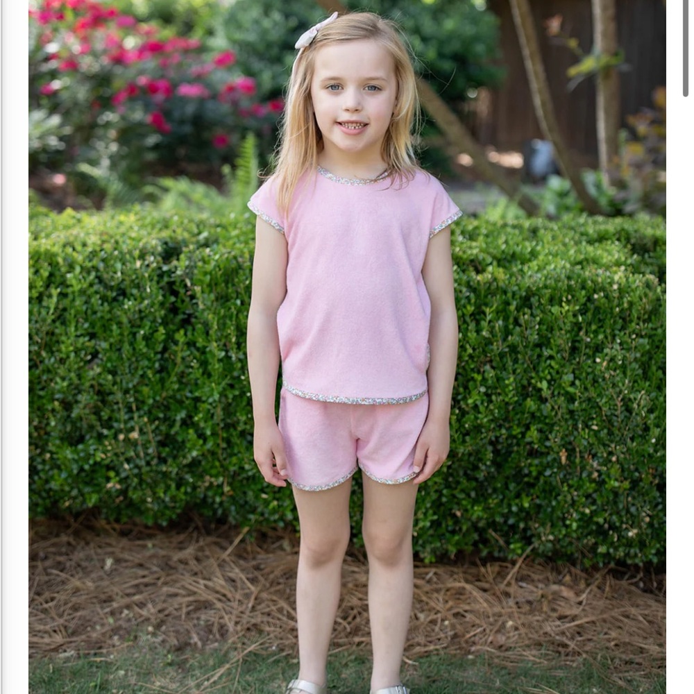 GRACE & JAMES YELLOW TERRY CLOTH 2-PIECE OUTFIT - Picture 10 of 10